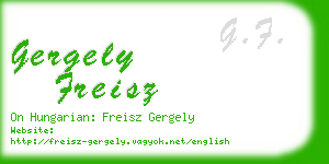 gergely freisz business card